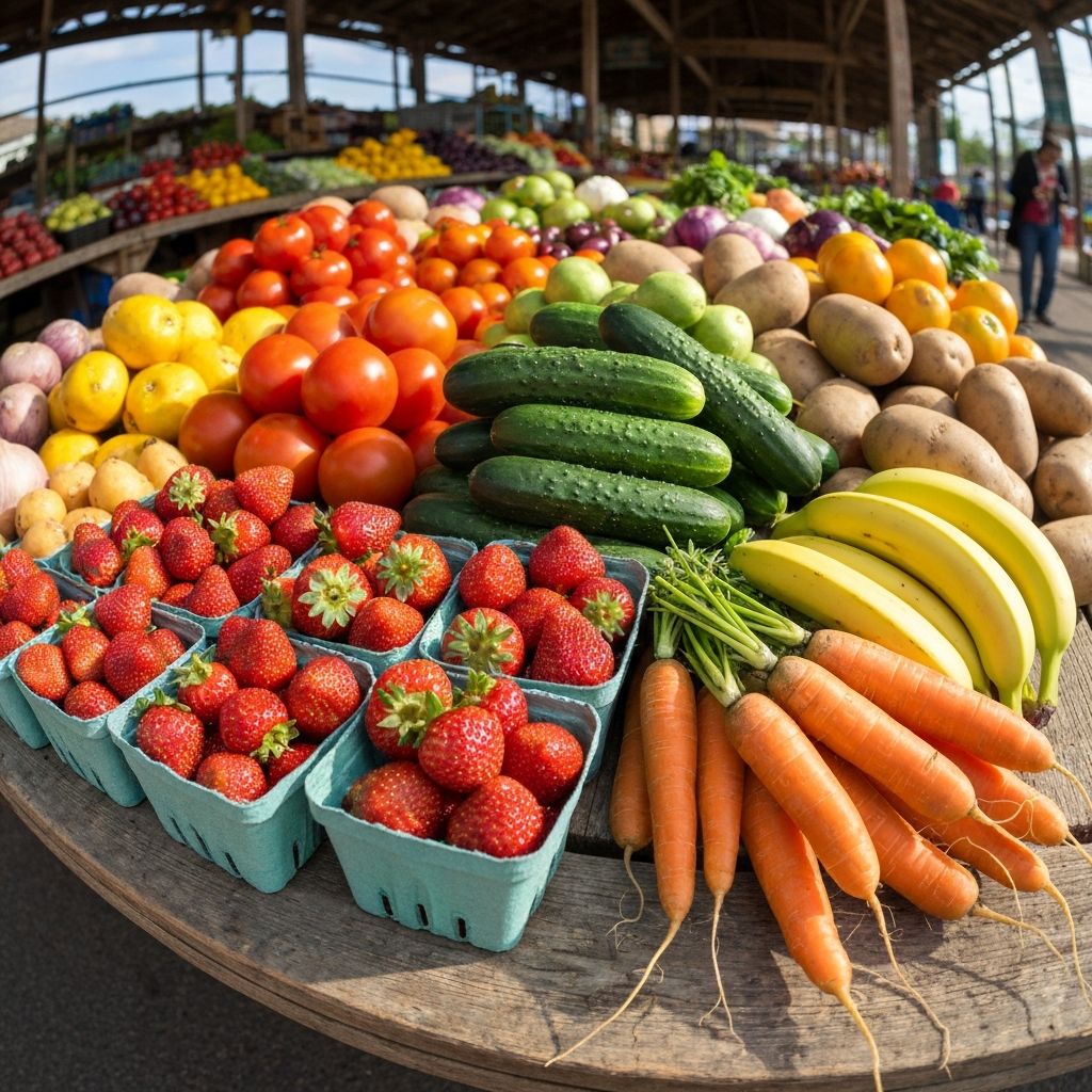 Légumes et fruits frais